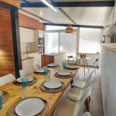 빌라 Casa De Madera Con Piscina Y Vistas Al Mar *