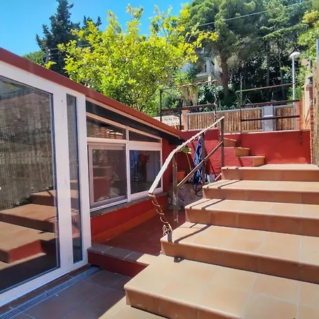 빌라 Casa De Madera Con Piscina Y Vistas Al Mar