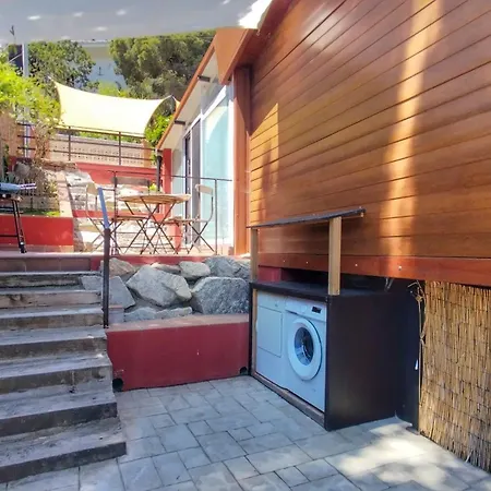 Casa De Madera Con Piscina Y Vistas Al Mar 빌라 피네다데마르